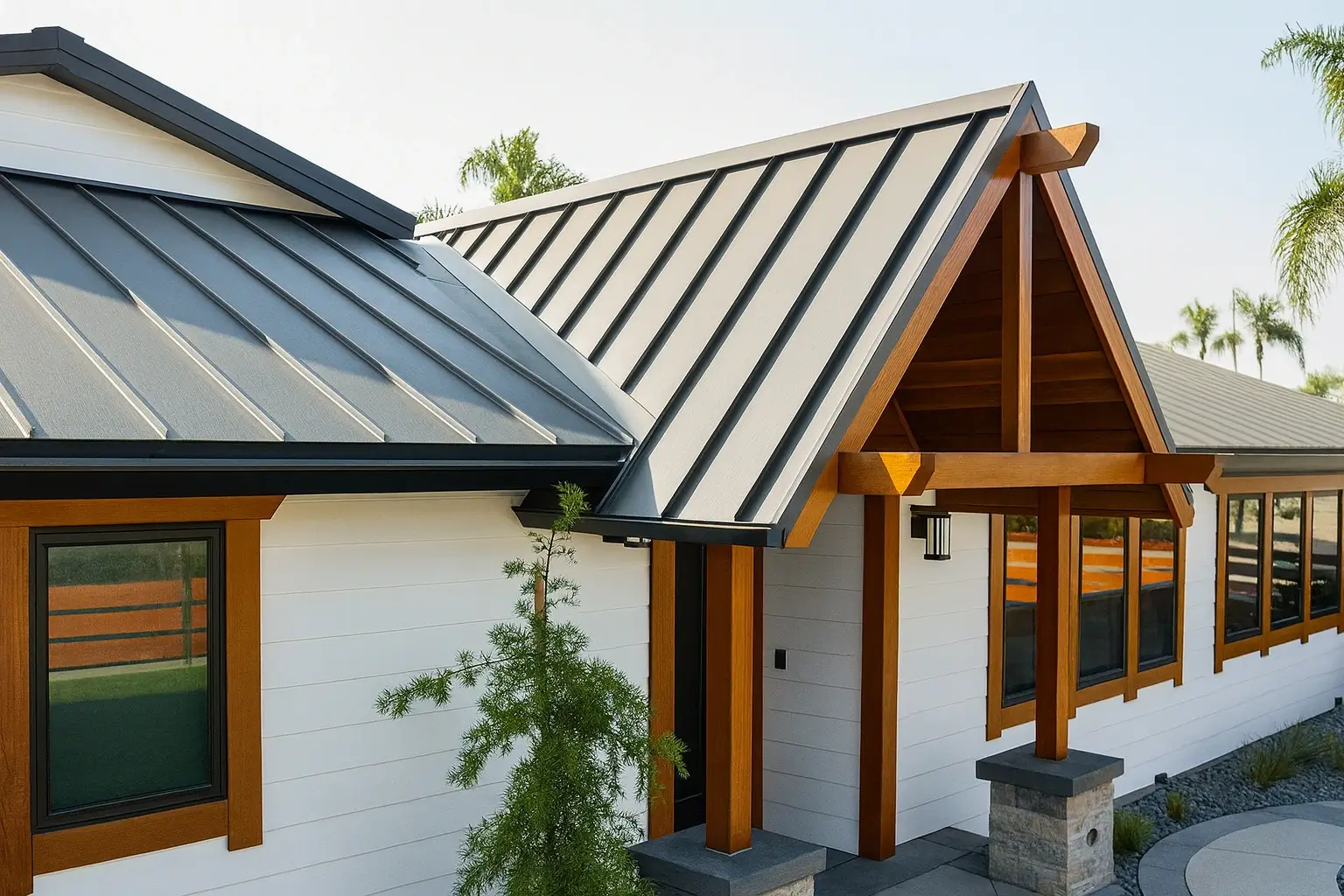 Metal roofing service icon
